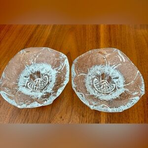 Vintage Blenko Sunflower candle holders
